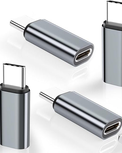4 Pack Lightning to USB C Adapter for iPhone 15/16/17 Pro/17 Pro Max,for iPhone 17/16 Charger,17/16 Accessories,Fast Charging & Data Transfer