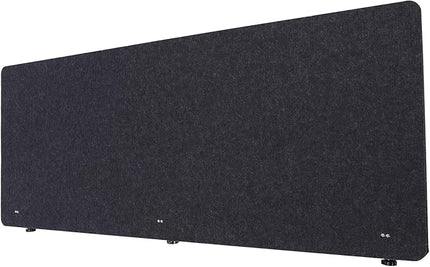 Desktop Privacy Panel, Sound Absorbing Cubicle Desk Divider Privacy Panel for Reduces Noise and Visual Distractions, Office Partition, Clamp-on Type (Dark Grey)