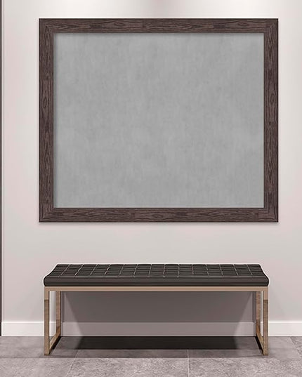 Amanti Art Black Framed Magnetic Board 46x54 Oversize Vision Board for use with Magnets, 100% Metal Sheet to Display Items as Office Decor or for Home Organization in mudroom, Kitchen or Kids Room