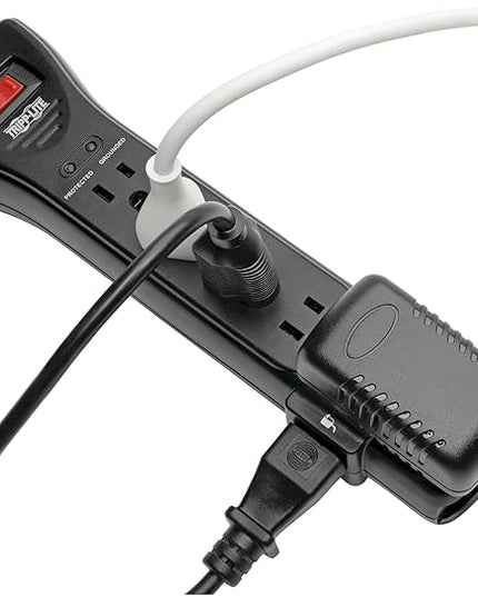 Eaton Tripp Lite Series SUPER725B 7 Outlet Flat Plug Long Extension Cord Power Strip Surge Protector, 25ft Extension Cord with Multiple Outlets, 2160 Joules, Black, Home Office Dorm Room Essentials