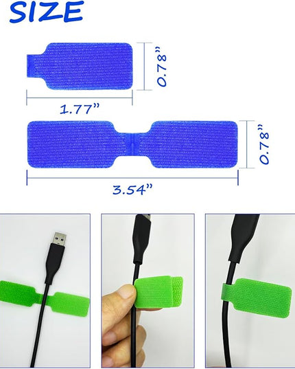 32 PCS Multi-Color Write On Cord Labels, Wire Tags for Electronics, Computers Cable Management and Identification, Assorted Colors, 1.77" x 0.78"