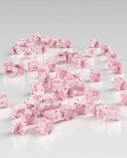 Zhouwang Frosting Keyboard Switches, 5-Pin Tactile pre-Lubricated switches, Dustproof and Water-Resistant, Suitable for Mechanical Gaming Keyboards.(108Pcs)