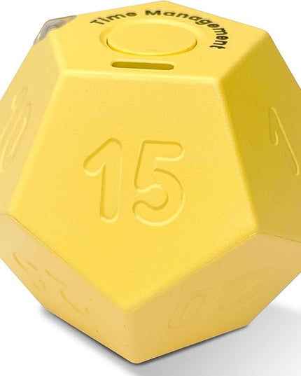Cube Pomodoro Timer, Rechargeable Small Cute, Timer for Kids and Classroom, Kitchen, Cooking, Workout & Study Countdown, Time Management Tool (Honey Yellow)