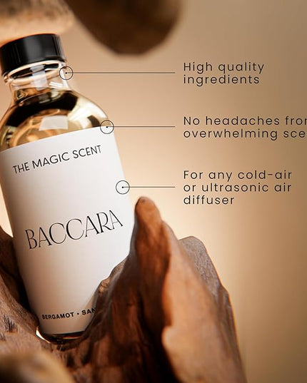 The Magic Scent Baccara Diffuser Oil - Hotel & Home Luxury Scents Inspired by Baccarat Rouge - Diffuser Oil Scents for Home Designed for Use in All Diffusers - 16.9 fl oz, 500 mL