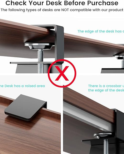 NearHub Large Keyboard Tray Under Desk Slide Out with Extra Sturdy C Clamp Mount System,26'' (30'' including Clamps) x11 Slide-Out Keyboard Drawer Under Desk for Typing,Keyboard Mouse Tray,Black