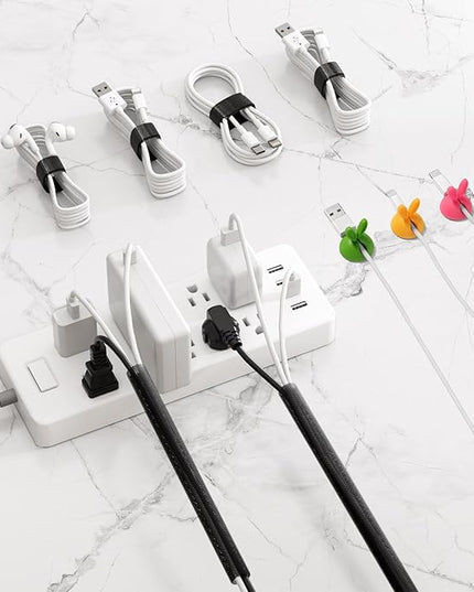 HomeBliss Large Cable Management Box - Stylish Wire Organizer, Wire Concealer and Wire Management Box - Wire Management Box Tall Design for Easy Access（NO Power Strips or Chargers）