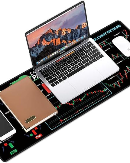 Galdas Gaming Mouse Pad XXL XL Large Long Extended Big Mousepad Non-Slip Rubber Keyboard Mouse Pad with Stitched Edges for Laptop Home Office (31.5x11.8x0.08 Inch) … (Trend)