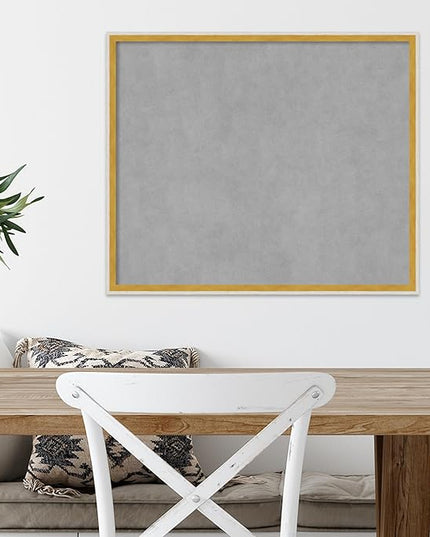 Amanti Art White Framed Magnetic Board 21x25 Medium Vision Board for use with Magnets, 100% Metal Sheet to Display Items as Office Decor or for Home Organization in mudroom, Kitchen or Kids Room