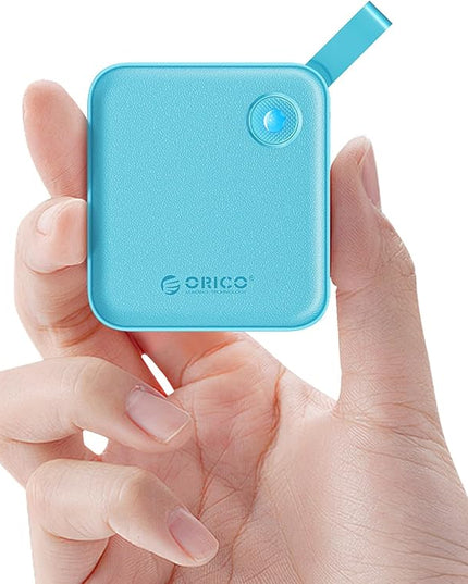 ORICO Portable SSD 2 TB with 2 in 1 USB C Cable, External Solid State Drives, Up to 460MB/s, Status Indicator, Reliable Storage for USB-C Smartphone, PC - B5PLUS(Green)