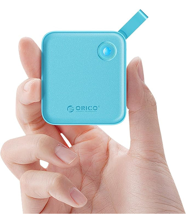 ORICO Portable SSD 2 TB with 2 in 1 USB C Cable, External Solid State Drives, Up to 460MB/s, Status Indicator, Reliable Storage for USB-C Smartphone, PC - B5PLUS(Green)