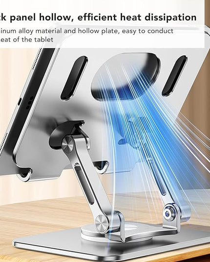 Foldable Laptop Stand, 360 Degree Rotation Adjustable Ergonomic Computer Stand, Portable Tablet Stand Holder for 4.7-12in Laptop