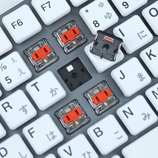 Kailh PG1350 Choc V1 Mechanical Keyboard Switch,Low Profile switches,Chocolate Silent Mechanical Clicky/Linear/Tactile Switches,RGB SMD LED 5-Pin Kailh Switches(Red-70Pcs