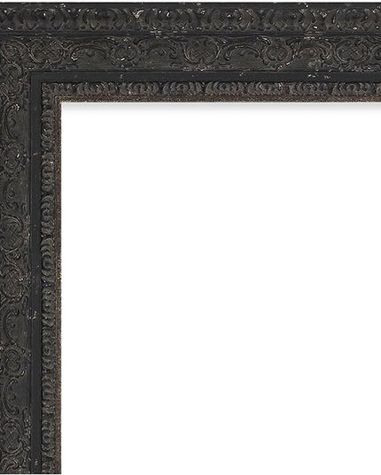 Amanti Art Black Framed Magnetic Board 29x45 Large Vision Board for use with Magnets, 100% Metal Sheet to Display Items as Office Decor or for Home Organization in mudroom, Kitchen or Kids Room