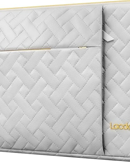 Lacdo 13 Inch Laptop Sleeve Case for 13 inch New MacBook Air M4 A3240 2025, M3 A3113, M2 A2681, M1 A2337 A2179 A1932 2024-2018 | 13" MacBook Pro M2/M1 A2338 A2251 A2289 Computer Bag, Space Gray