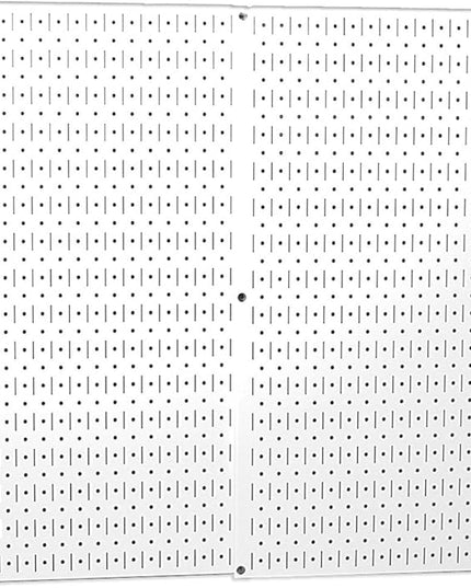 Wall Control Pegboard Organizer 4 ft. Metal Standard Tool Storage Kit With White Toolboard and Accessories - 30-P-3232W
