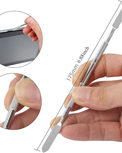 Pry Tool Kit, LIFEGOO Safe Non-Nylon and Ultrathin Steel Screen Opening Spudger Tool Repair Kit for Cell Phone, LCD, MacBook, Ipad, iPod, Tablet and More
