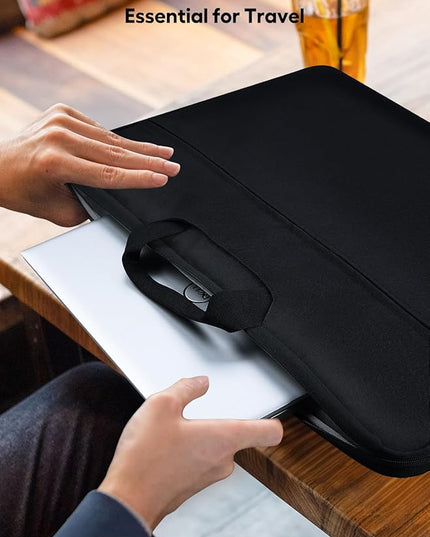 UPERFECT Laptop Sleeve 24-inch for Laptop/Portable Monitor/Notebook/Tablet with Large Capacity Side Pockets & Durable Handle-Waterproof/Shockproof-Padded Compartments-Zippered Accessory Storage