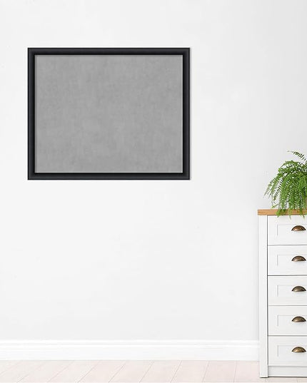 Amanti Art Black Framed Magnetic Board 35x43 X-Large Vision Board for use with Magnets, 100% Metal Sheet to Display Items as Office Decor or for Home Organization in mudroom, Kitchen or Kids Room