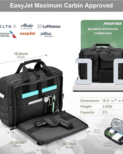 Stypos Tactical Messenger Bag Briefcase for Man Military Laptop Bag 14 Inch/15.6 Inch /17.3 Inch Messenger Shoulder Work Bag