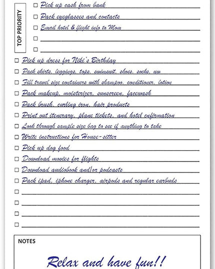 TO DO List Notepads (2 Pack, 50 Pages Each) Planner Pads. ToDo Checklist w/Priority & Note Sections. Organize & Track Projects, Clients or Daily Tasks. 5.5 X 8.5, A5 Sheets. Made in the USA.