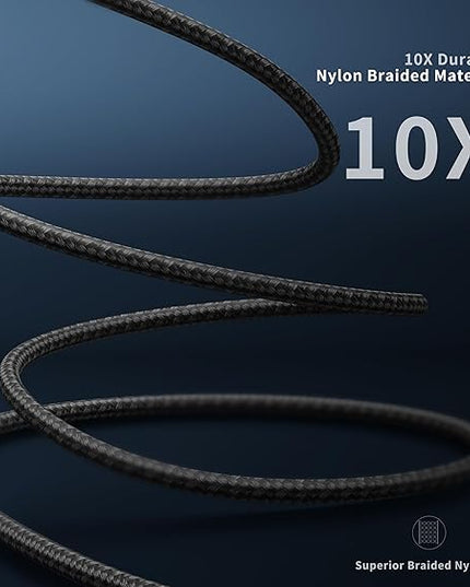 90 Degree iPhone Charger Cables 6FT, USB C to Lightning Cable [Apple MFi Certified] 3Pack Fast Charging, Nylon Braided USB C Lightning Cable Compatible with iPhone 14/13/12/11/Pro Max/Plus/8/7-Purple