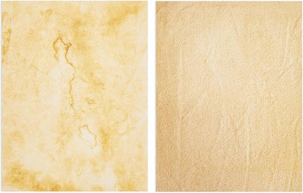 Vintage Paper - 8.5 x 11 in, Stained Antique Double-Sided, 96 Sheets - Letter & Resume Paper for Printer & Typewriter - Rustic Decorative Printer & Scrapbook Sheets