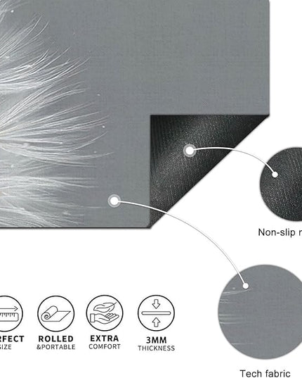 Large Mouse Pad Gaming Mousepad 31.5 x 11.8 Inch Keyboard Desktop Mat Diatomite XL Mouse Pad for Home and Office Desk Accessories with Minimal Dandelion Seed Close-Up Artwork Diatomite
