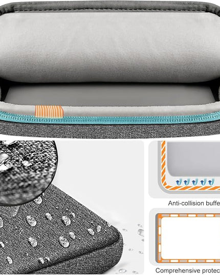 Hseok Laptop Case 15 15.6 16 inch Sleeve with Handle and Hidden Strap,Compatible with MacBook Pro 15.4 16, 360° Protective PC Briefcase with 4 Pockets for Laptop Accessory,Easy to Carrying,Sapphire