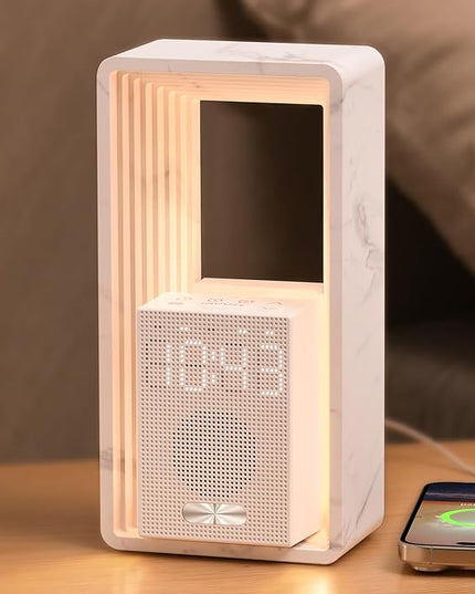 WILIT Digital Alarm Clock, Sunrise Alarm Clock with Nightlight, 9 Sleep Aid Sounds, White Noise Sounds Machine, Dimmable Display, Snooze,USB Charging Port,Gift for Women,Men,Teens,Kids,Travel
