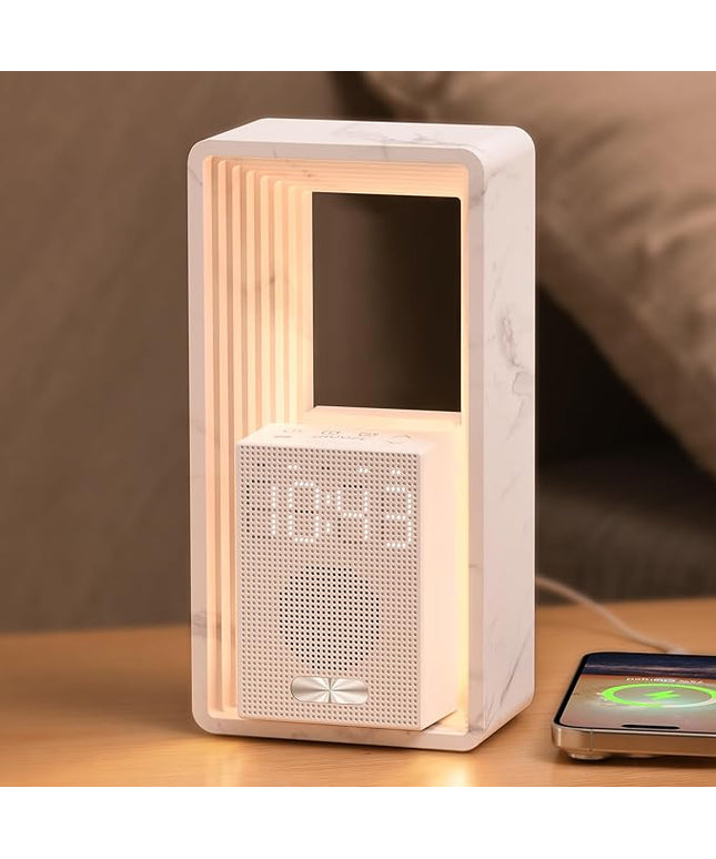 WILIT Digital Alarm Clock, Sunrise Alarm Clock with Nightlight, 9 Sleep Aid Sounds, White Noise Sounds Machine, Dimmable Display, Snooze,USB Charging Port,Gift for Women,Men,Teens,Kids,Travel