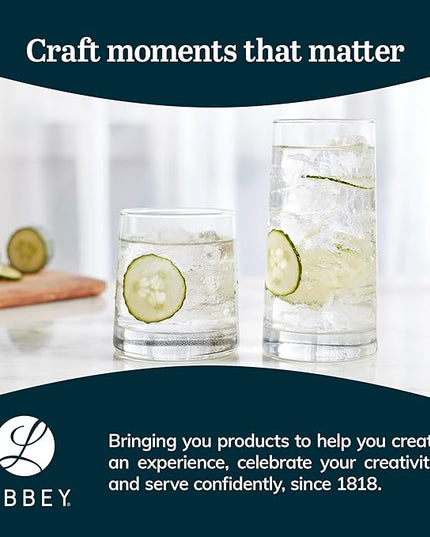 Libbey Cabos 16-Piece Tumbler and Rocks Glass Set