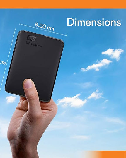 WD 4TB Elements Portable External Hard Drive for Windows, USB 3.2 Gen 1/USB 3.0 for PC & Mac, Plug and Play Ready - ‎WDBU6Y0040BBK-WESN