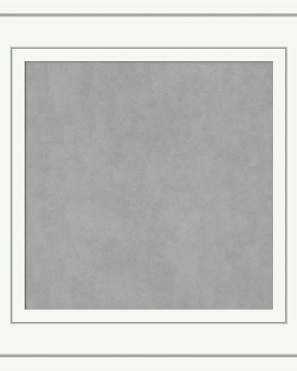 Amanti Art White Framed Magnetic Board 17x17 X-Small Vision Board for use with Magnets, 100% Metal Sheet to Display Items as Office Decor or for Home Organization in mudroom, Kitchen or Kids Room