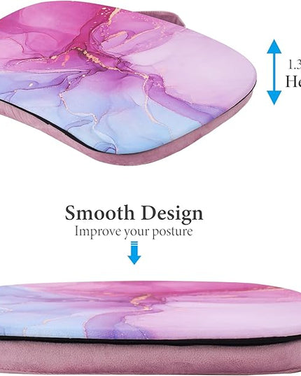 Jasenna Laptop Desk with Phone Holder and Device Ledge - Portable Lap Desk with Pillow Cushion,Fits up to 15.6 inch Laptop for Home Office (1-Purple Blue Splash Ink)