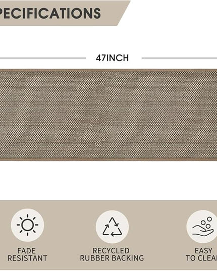 Artoid Mode Non Skid Washable Kitchen Rugs Mats Doormat, Rubber Backing Absorbent Rugs for Kitchen Door Mat Kitchen Mats Floor Mats Front of Sink 17x47 Inch