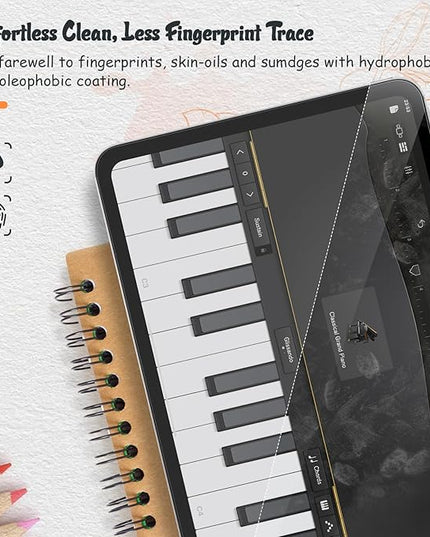 KCT 2 Pack PaperNano Screen Protector Compatible with iPad Air 13 inch (M3 2025)&(M2 2024)/ iPad Pro 13 inch M5 2025/ M4 2024, Paper Nano-Texture Film for Drawing, Anti Glare, Touch Sensitivity