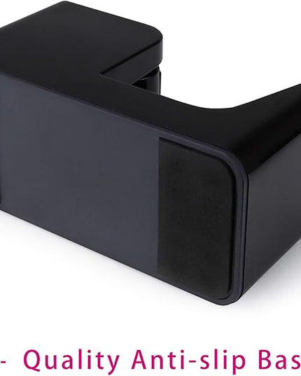 ABEL SimpleWork Desktop Tape Dispenser, Black, 1 in Core, Non-Skid Weighted Base, Tape Cutter for Office, Home, School, and Crafts