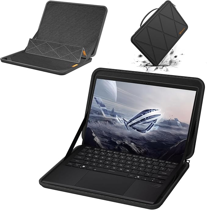 Smatree MS28T Hard EVA Protective Sleeve with Stand Compatible for 13.4 inch ASUS ROG Flow Z13 2025 GZ302/2023 GZ301/2022, Protective Laptop Sleeve with Adjustable Stand, Waterproof Shockproof Cover