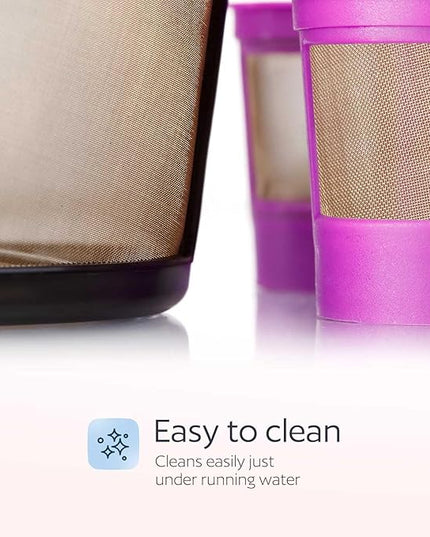 GoodCups Keurig K-Duo Coffee Filter and 2 Reusable K-Cups for K-Duo Essentials - Carafe Basket Coffee Filters and 2 Refillable K-Cups