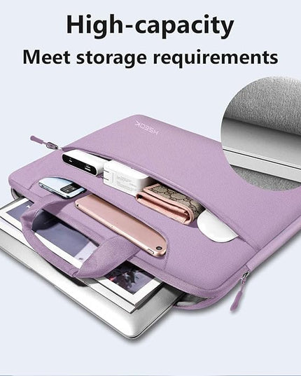 Laptop Shoulder Bag 13 13.3 14 Inch Case Compatible with MacBook Pro 14 2025-2021 M4/M3/M2/M1, Mac Air/pro 13-13.3 Inch and Most Popular 13-14 Notebooks,Spill-Resistant Briefcase, Purple