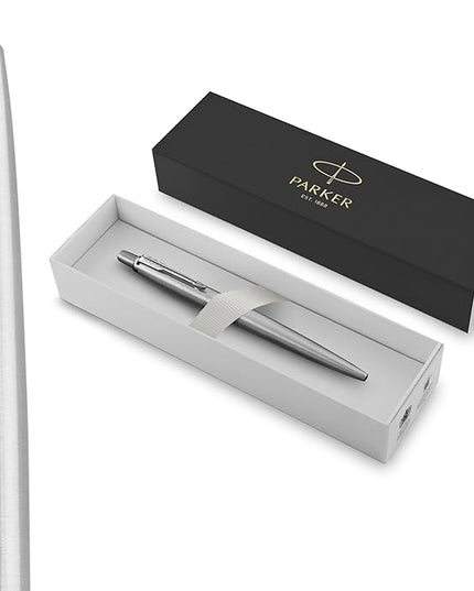 Parker Jotter Mechanical Pencil, Stainless Steel with Chrome Trim, 0.5mm, HB #2 - Smooth Writing, Signature Design, Stationary, Desk Essentials