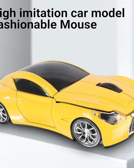 elec Space Car Mouse, Wireless Mouse (Yellow)
