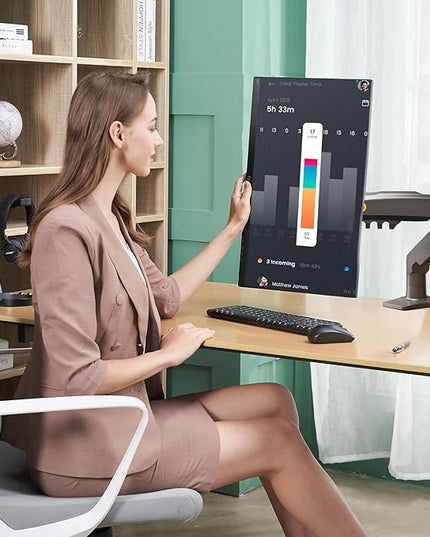 NB North Bayou Monitor Mount,Fits 17-30" or Bigger Computer Monitors(Within 19.8lbs), Adjustable Stand with Tilt Rotation Swivel Function, Desk Mount F80