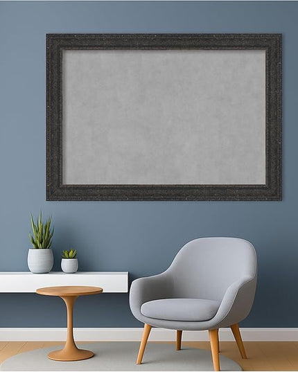 Amanti Art Black Framed Magnetic Board 29x41 Large Vision Board for use with Magnets, 100% Metal Sheet to Display Items as Office Decor or for Home Organization in mudroom, Kitchen or Kids Room