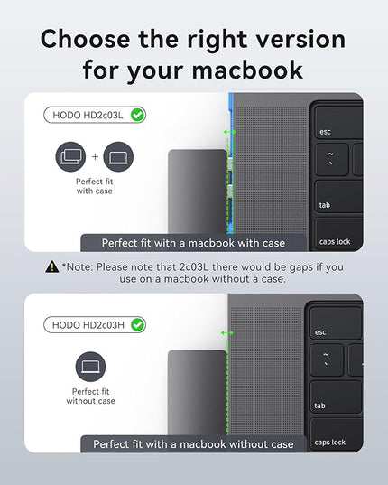 USB C Adapter Hub for MacBook Pro Air 2025-2018, Mac Adapter Multiport for MacBook 13" 15" 16", Mac Accessories Hub 8 in 2 with HDMI Thunderbolt 3 USB-C USB 3.0 2.0 SD/TF Card Reader, Black