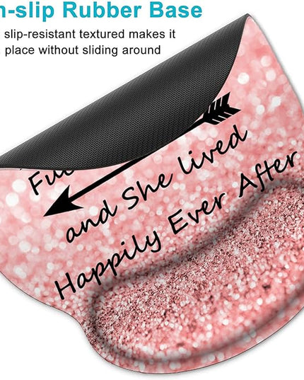 Ergonomic Memory Foam Keyboard and Mouse Support, Non-Slip & Pain Relief Wrist Rest, Comfortable Game and Office Use