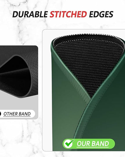 ITNRSIIET Mouse Pad Non-Slip Rubber Base Smooth Surface Stitched Edges Waterproof Durable Compatible with All Mice for Office & Gaming, Desk Accessory, Diameter 8.7 inch, Forest Gradient
