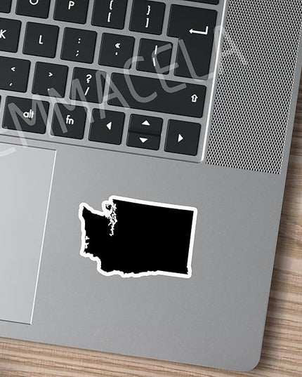 (3PCS) Washington State Map Stickers, US State Stickers - Waterproof Vinyl Decals for Tumblers, Water Bottles, Laptops, Books, Scrapbooks, Great for Washington Lovers 3 x 2 Inch