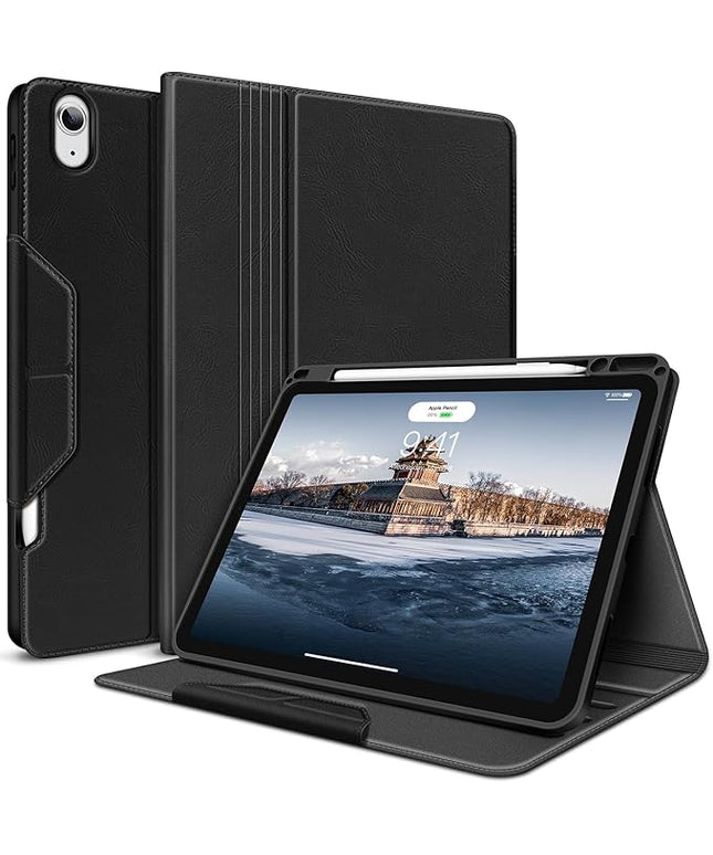 H HOLIMET Case for iPad Air 11" M3 (2025)/ M2 (2024)/ iPad Air 4th & 5th Generation10.9 Inch 2022/2020 Soft Back Shockproof Protective Cover with Pencil Holder Vegan Leather Auto Sleep/Wake