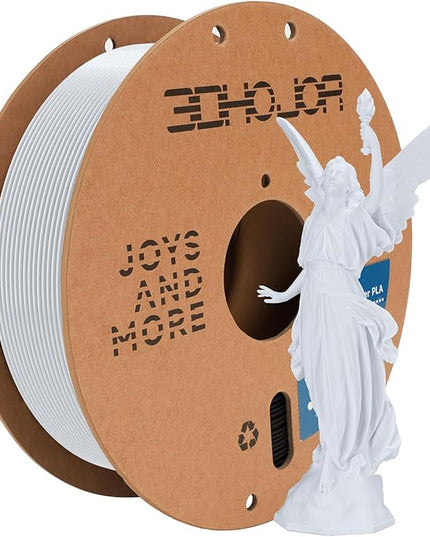 3D Printing Filament High-Speed PLA Filament 1.75mm 300mm/s 1kg Cardboard Spool Dimensional Accuracy +/- 0.03 mm Fit Most 3D FDM Printer-Cold White